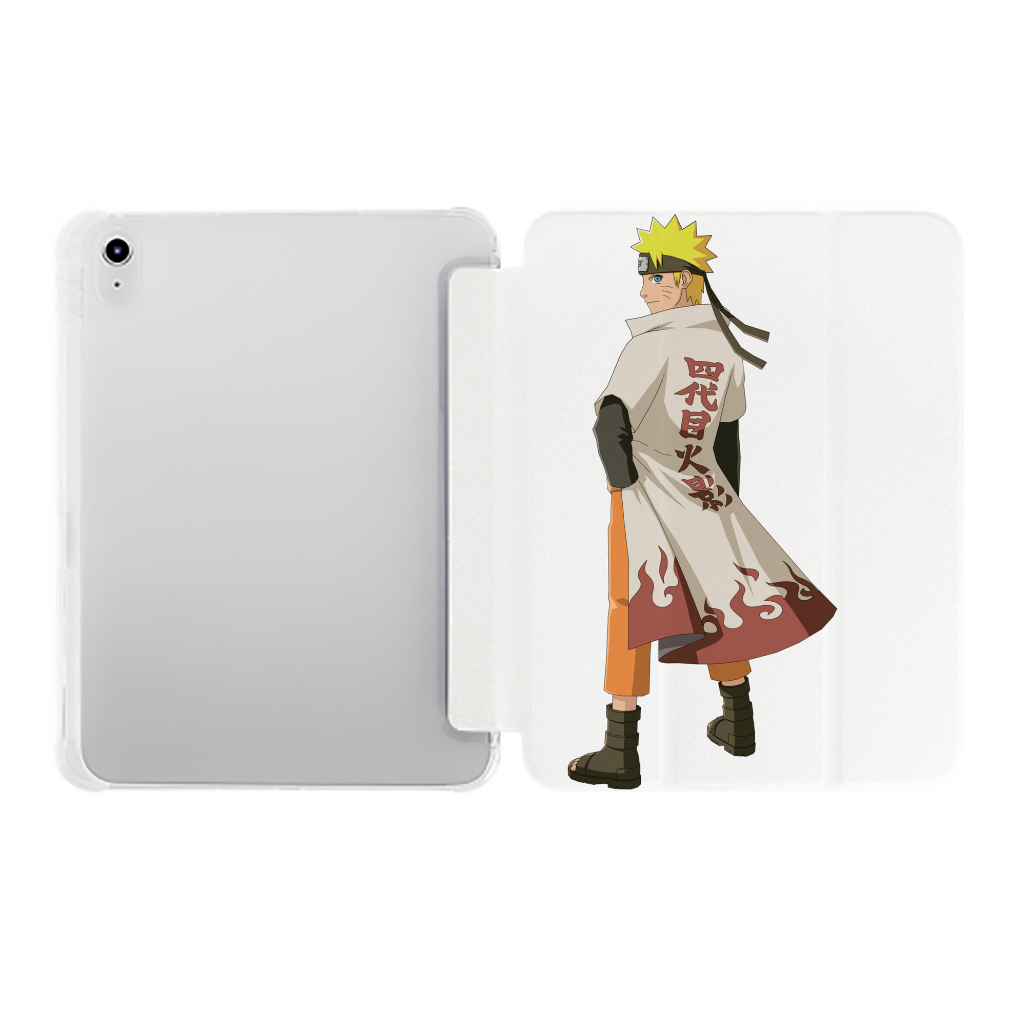 （画像用） NARUTO -ナルト- うずまき ナルト Uzumaki Naruto IPad ケース ペン収納付き 三つ折りスタンド PUレザー×シリコン 対応機種9.5/10.5/10.9インチ